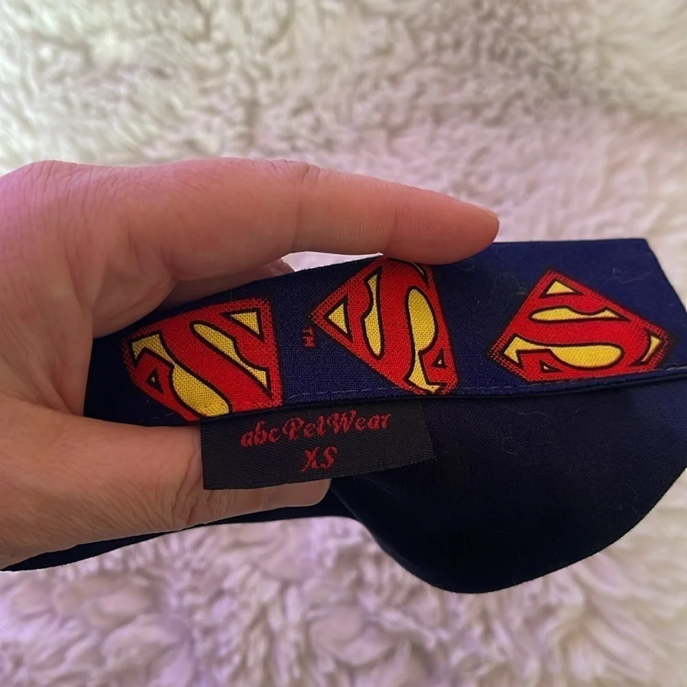 Superman Logo Dog or cat  Bandana for a collar NWOT
